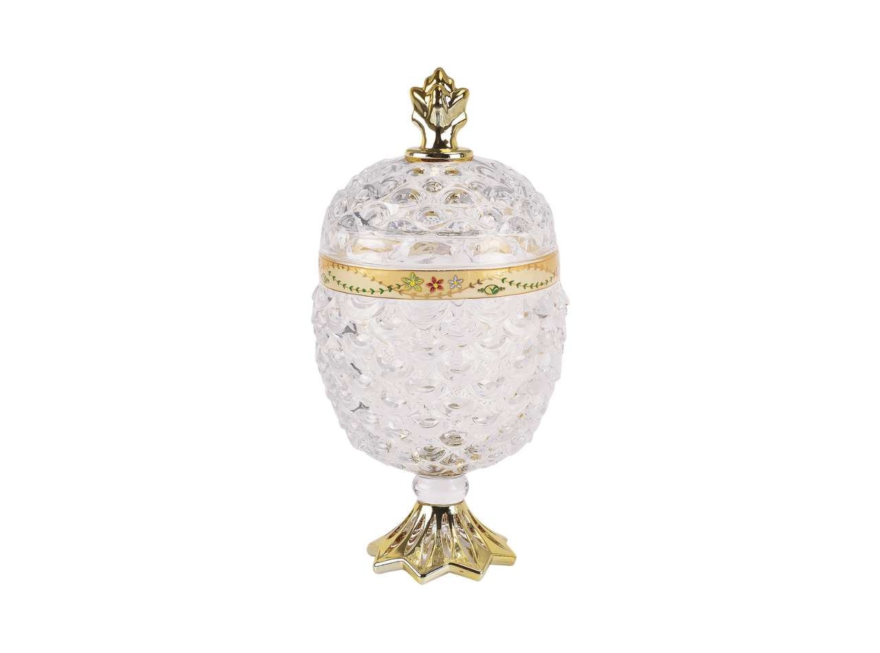 GLASS PINEAPPLE BIG VGC367L CANDY JAR (PADI)